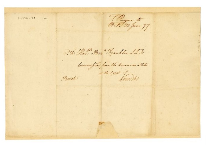 to Benjamin Franklin, 1777 June 20