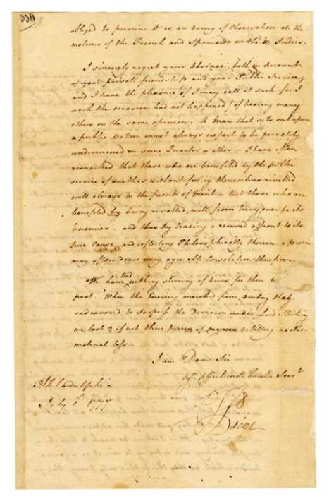 Thomas Paine to Richard Henry Lee