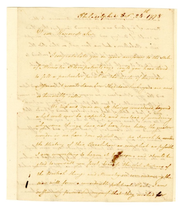 to Benjamin Franklin, 1778 October 24 4