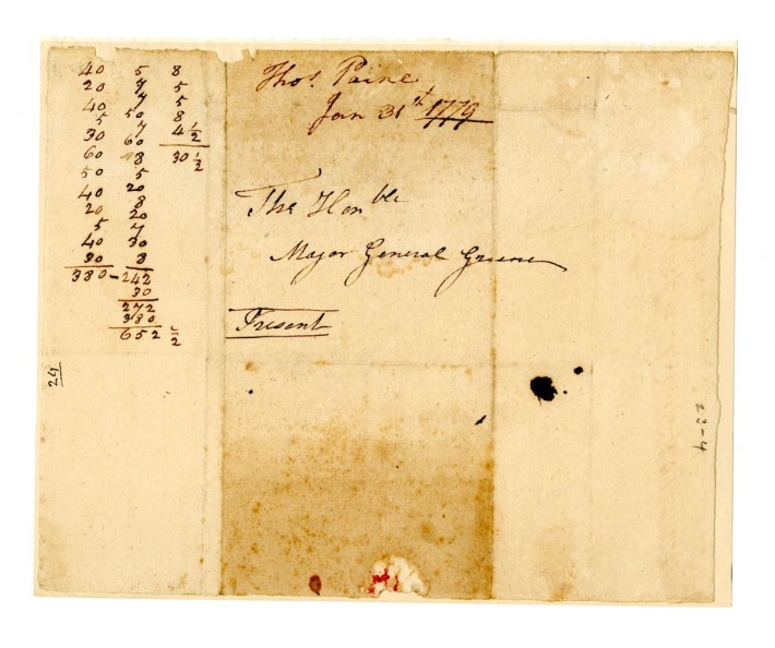 to Nathanael Greene, 1779 January 31