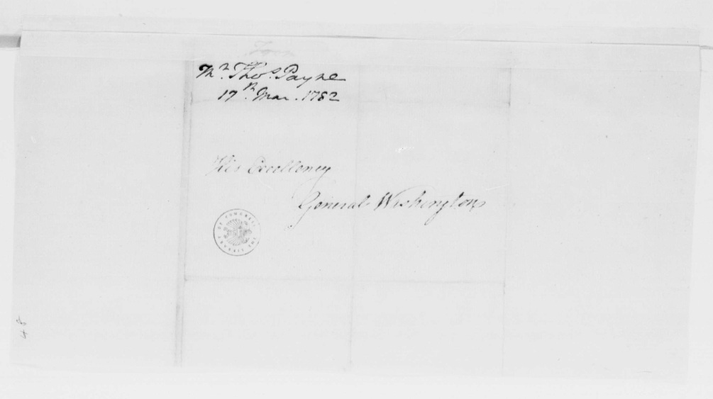 to George Washington, March 17, 1782