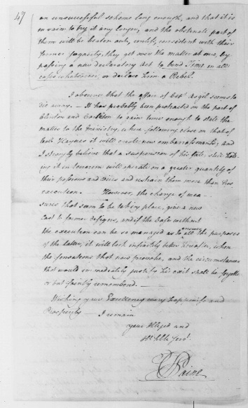 to George Washington, September 7, 1782