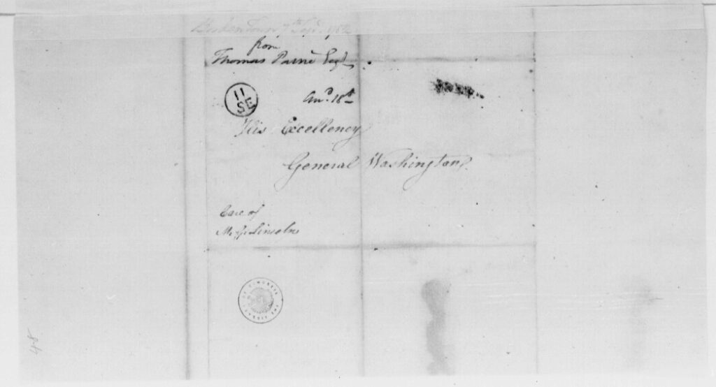 to George Washington, September 7, 1782