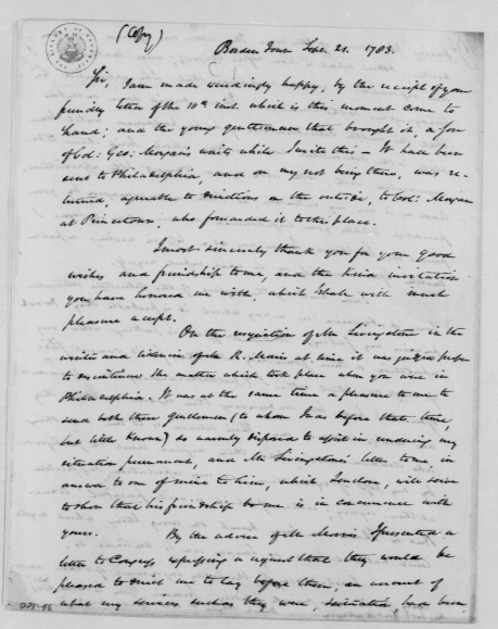 Thomas Paine to George Washington, September 21, 1783