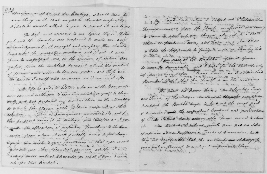 Thomas Paine to George Washington, October 2, 1783