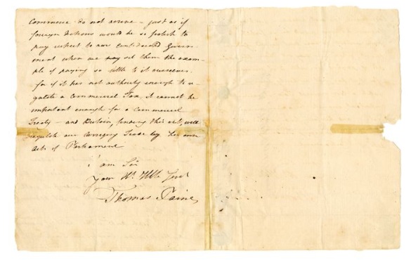 Thomas Paine to Robert Morris