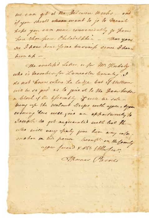 Thomas Paine To John Hall