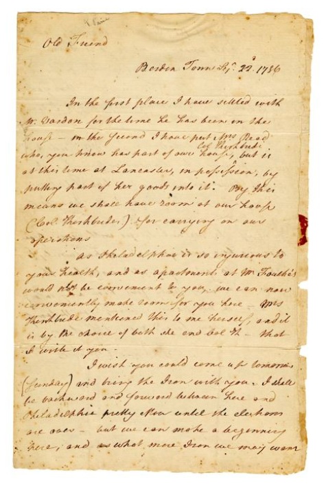 Thomas Paine To John Hall September 22, 1786