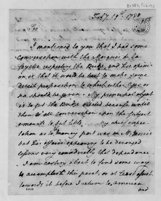 paine to jefferson 2-19-1788
