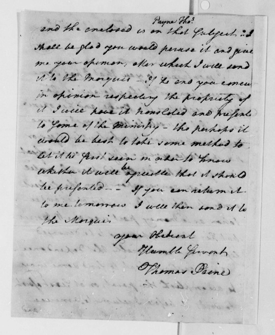 paine to jefferson 2-19-1788