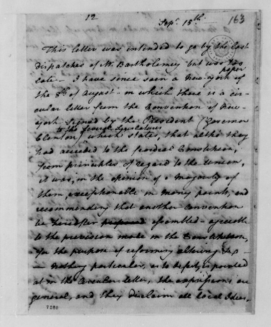 paine to jefferson 9-15-1788