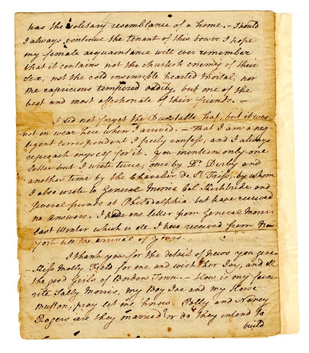 Thomas Paine to Kitty Nicholson Few