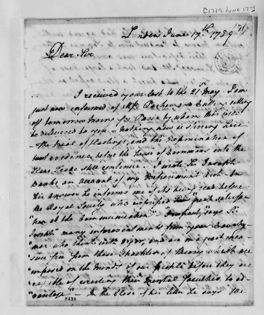 paine to jefferson 6-17-1789