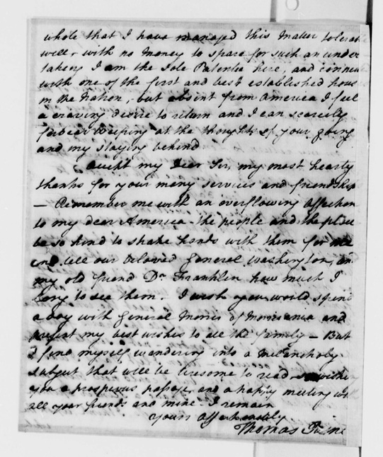 paine to jefferson 9-15-1789