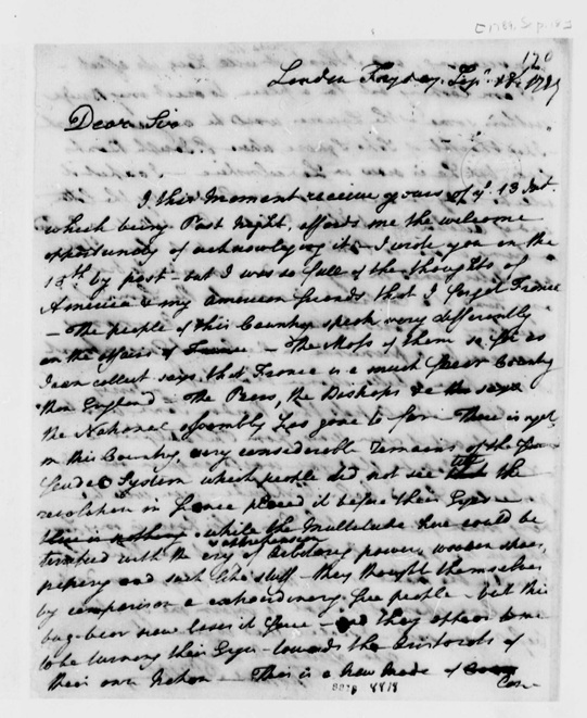 paine to jefferson 9-18-1789