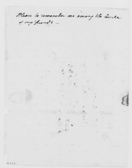 to George Washington, October 16, 1789