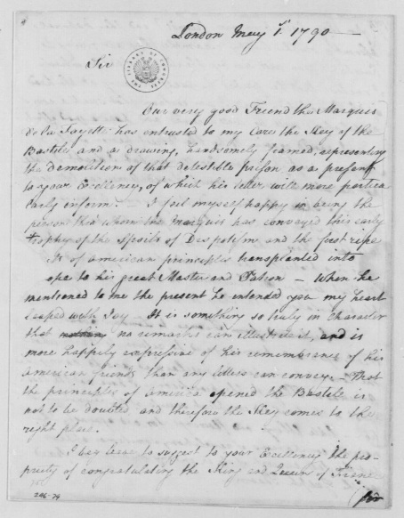 to George Washington, May 1, 1790