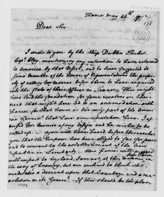 paine to jefferson 5-14-1797