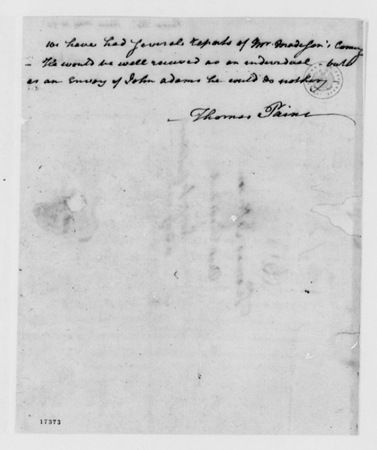 paine to jefferson 5-14-1797