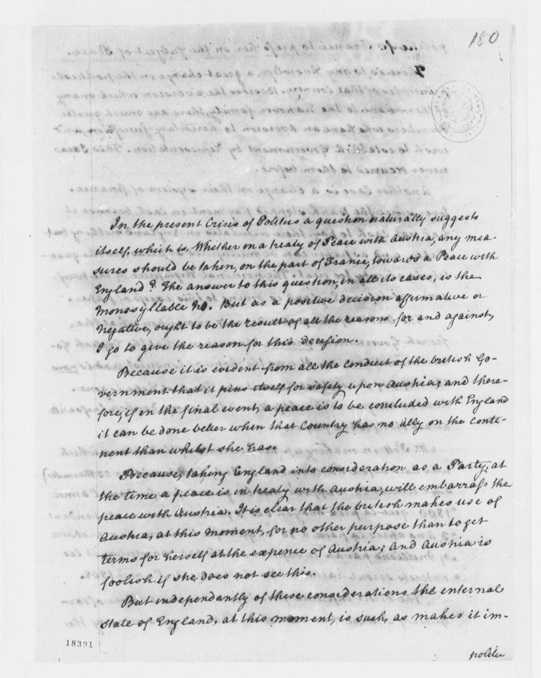 paine to jefferson 10-1-1800