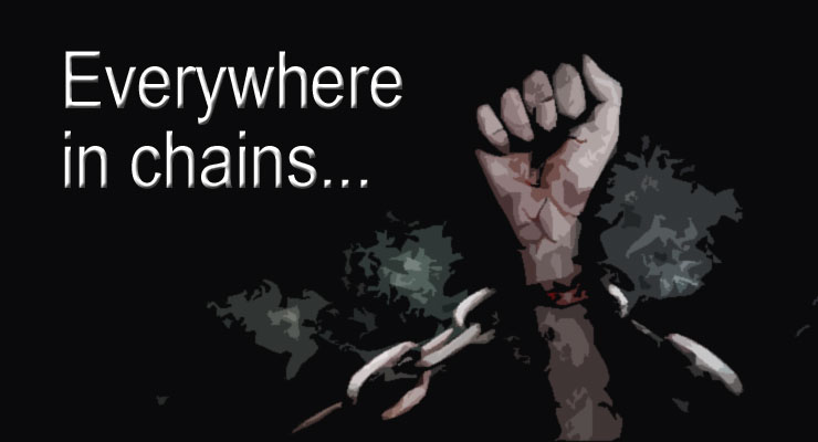 everywhere in chains