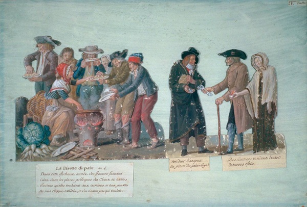 The Bread Famine and the Pawnbroker; The Lesueur Brothers (undated) - Meisterdrucke reproductions.
