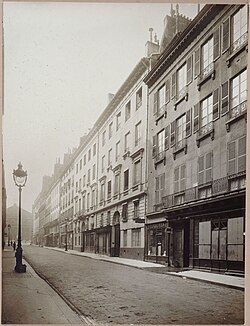 A view of the Bonneville’s street, from the mid-1800s. Today the streetis called Rue de l'Odéon and the former Bonneville home bears a small blue and white No. 10 - Musée Carnavalet, Histoire de Paris