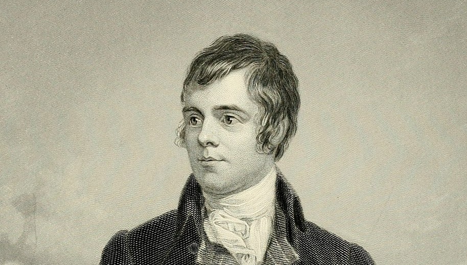 Robert Burns, an engraved version of the Alexander Nasmyth 1787 portrait