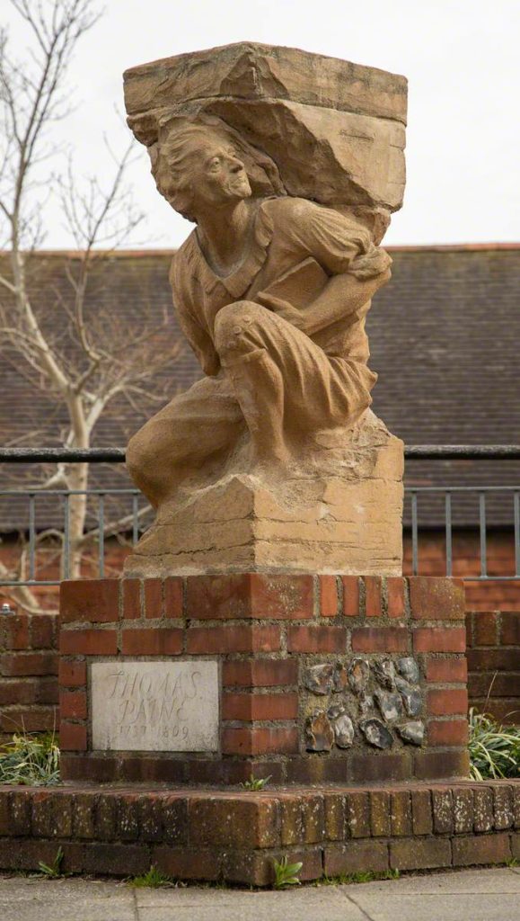 Cornish, Marcus; Thomas Paine (1737-1809); Lewes Town Council; http://www.artuk.org/artworks/thomas-paine-17371809-259676