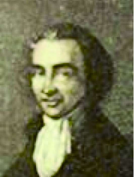 The detail from a mezzotint in the unpublished W.G. Clarke scrapbook, specifically item MS 120:43 held by the Norfolk Record Office. Thomas Paine Centenary 1909, This specific mezzotint detail served as the frontispiece for an 1892 biography, 'The Life of Thomas Paine' (Notation of “Phia Nov 25 1779”) - Norfolk Record Office