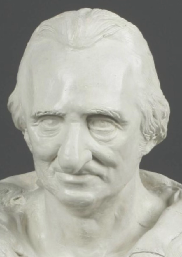 “Thomas Paine” a 1809 sculpture by John Wesley Jarvis based on his death mask - New York Historical Society Museum & Library