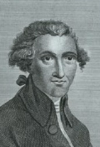  “Thomas Paine” in 1792 from a Henry Mutlow engraving based on confiscated Peale portrait - New York Public Library Digital Collections