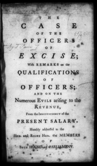 Cover of "The case of the officers of excise" - link