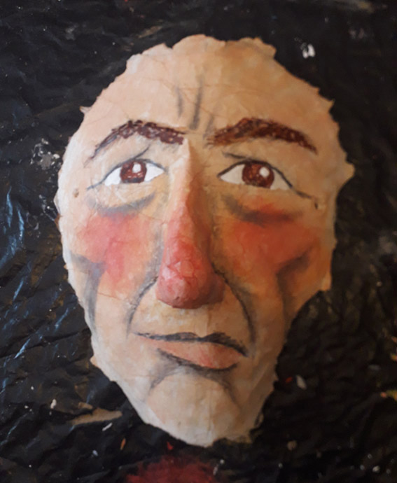 An effigy of Paine created by ‘Polyp’ - link