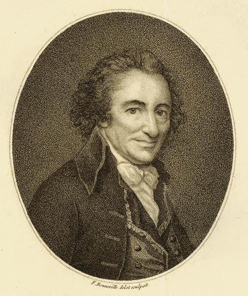 This engraving titled, 'Thomas Paine: Ex de?pute? a? la Convention Nationale' is by François Bonneville - Bibliothèque Nationale de France