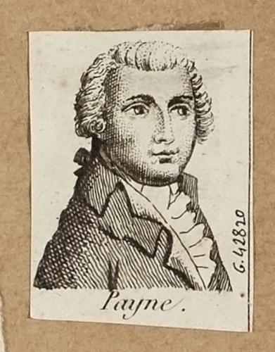 A Paine sketch by an anonymous French artist from an unknown date - Musée Carnavalet