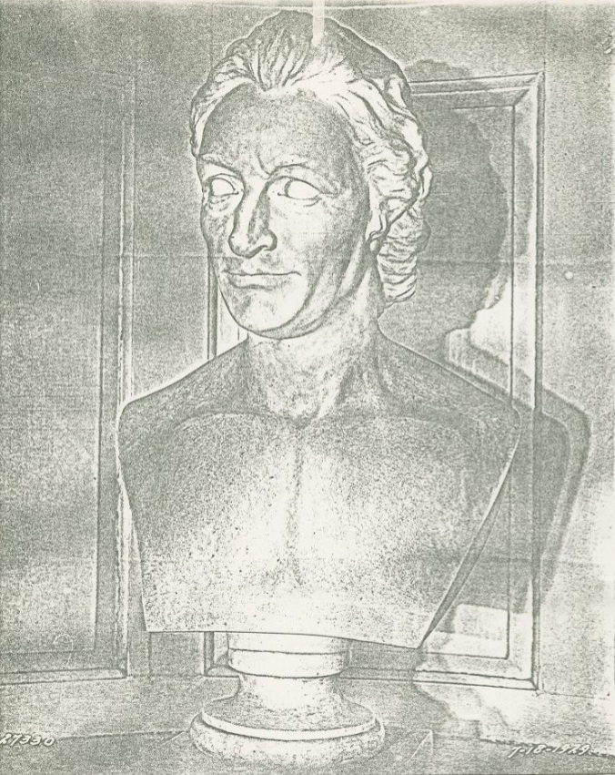 A 1876 marble Paine bust created by American sculptor Sidney H. Morse (1832–1903) - New York Public Library