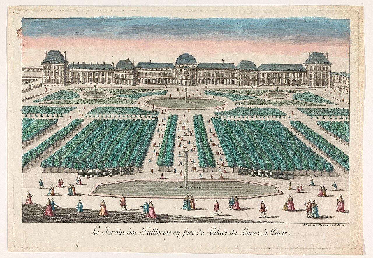 The Tuileries Palace was the site of the National Assembly and Convention during the French Revolution. - Rijksmuseum