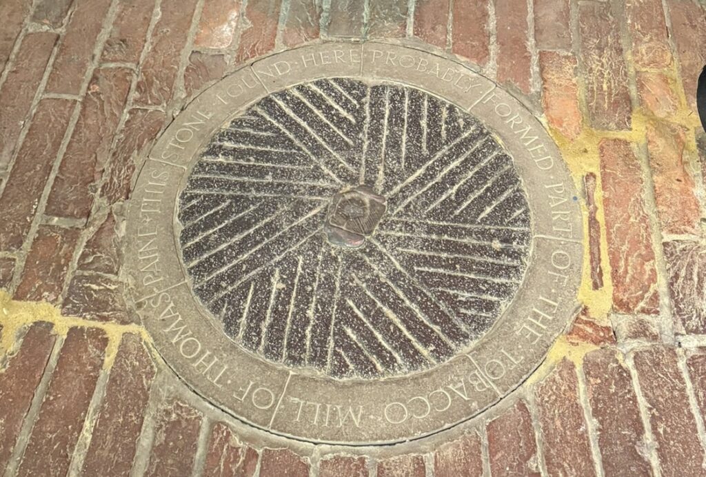 Plaque at Bull House inn located at 92 Lewes High Street in Lewes, England where Paine lived from 1768 to 1774. 
