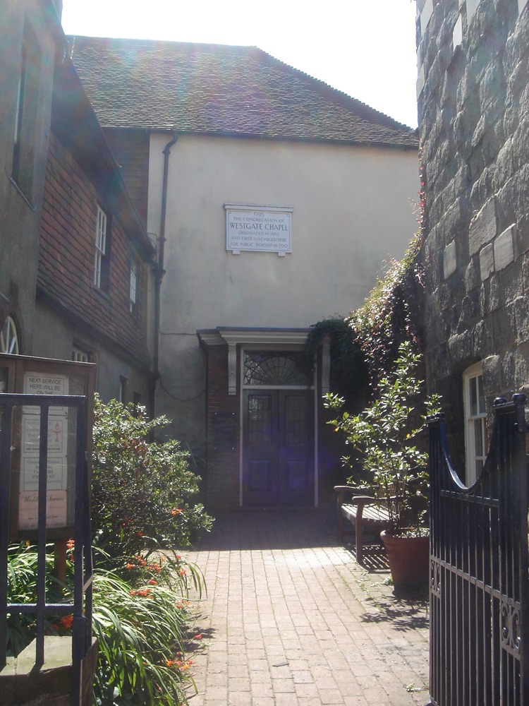 Westgate Chapel in Lewes, UK is The chapel is frequently called "Tom Paine's Chapel" because Paine lived next door and was associated with the congregation. Elizabeth Ollive and Paine made their vows in Westgate Chapel - Wikimedia Commons