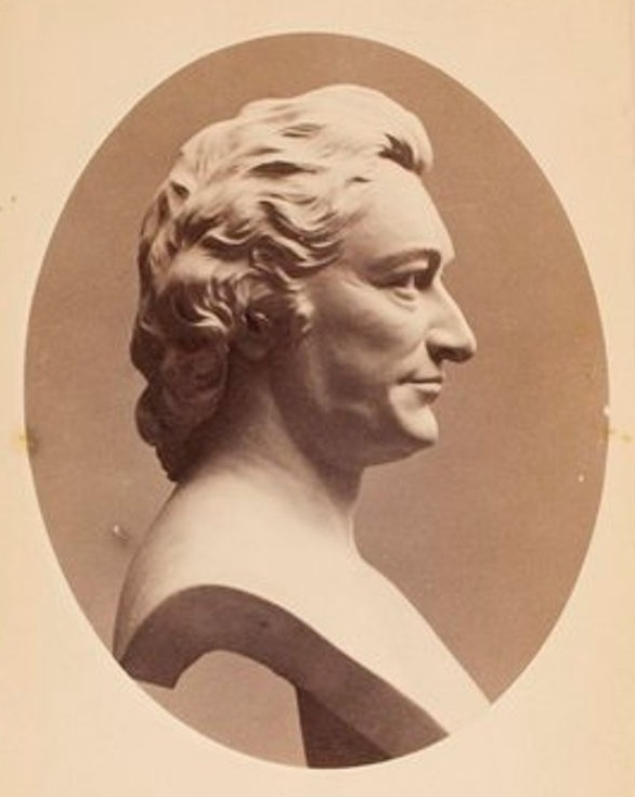 Bust of Thomas Paine in profile by sculptor George Kendall Warren - Harvard College Library