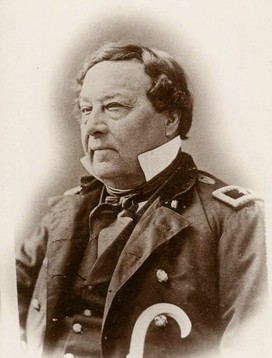A photo of Benjamin Louis Eulalie de Bonneville, sometime between 1861 and 1865 during his time in the Army -  Missouri Historical Society